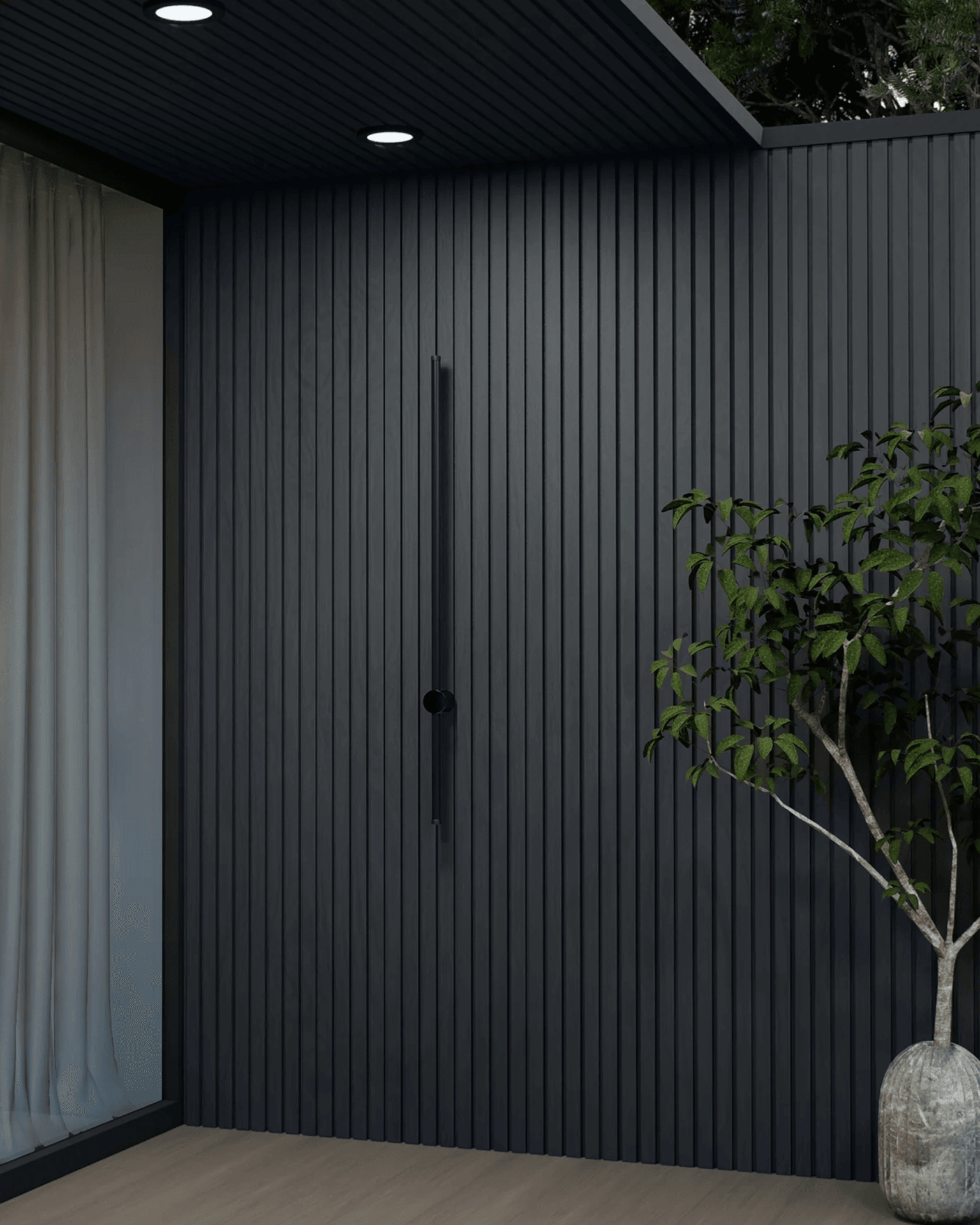 3D Outdoor Dark Gray primena