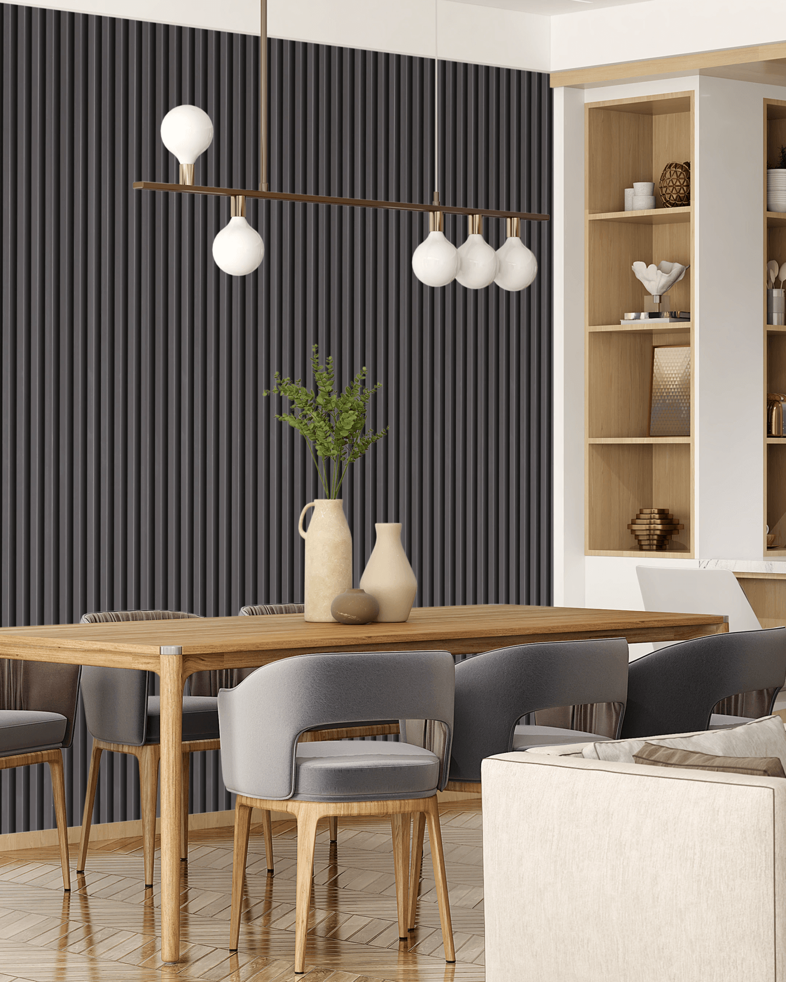 3D Panel Gray primena 2