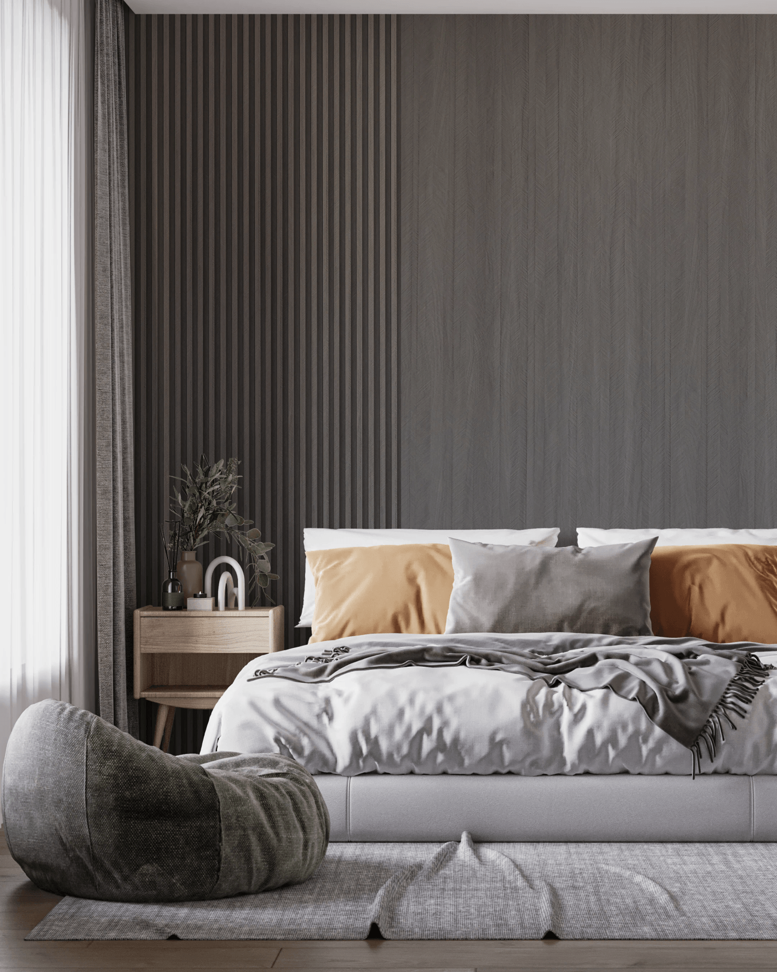 3D Panel Herringbone primena