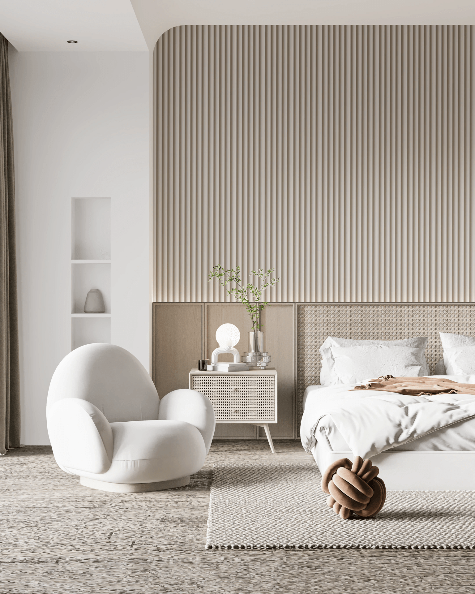 3D Panel Wave Cream primena 2