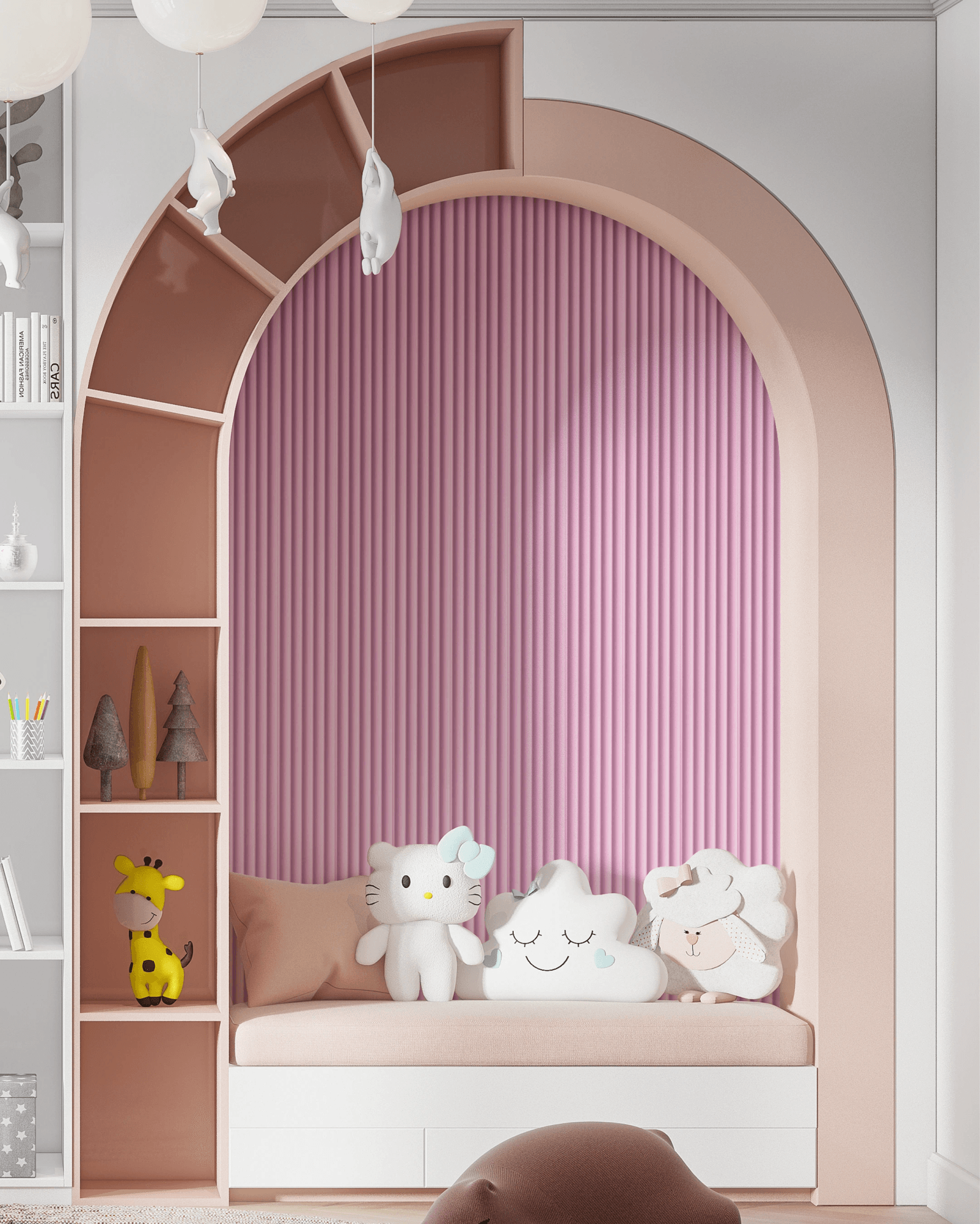 3D Panel Baby Pink primena