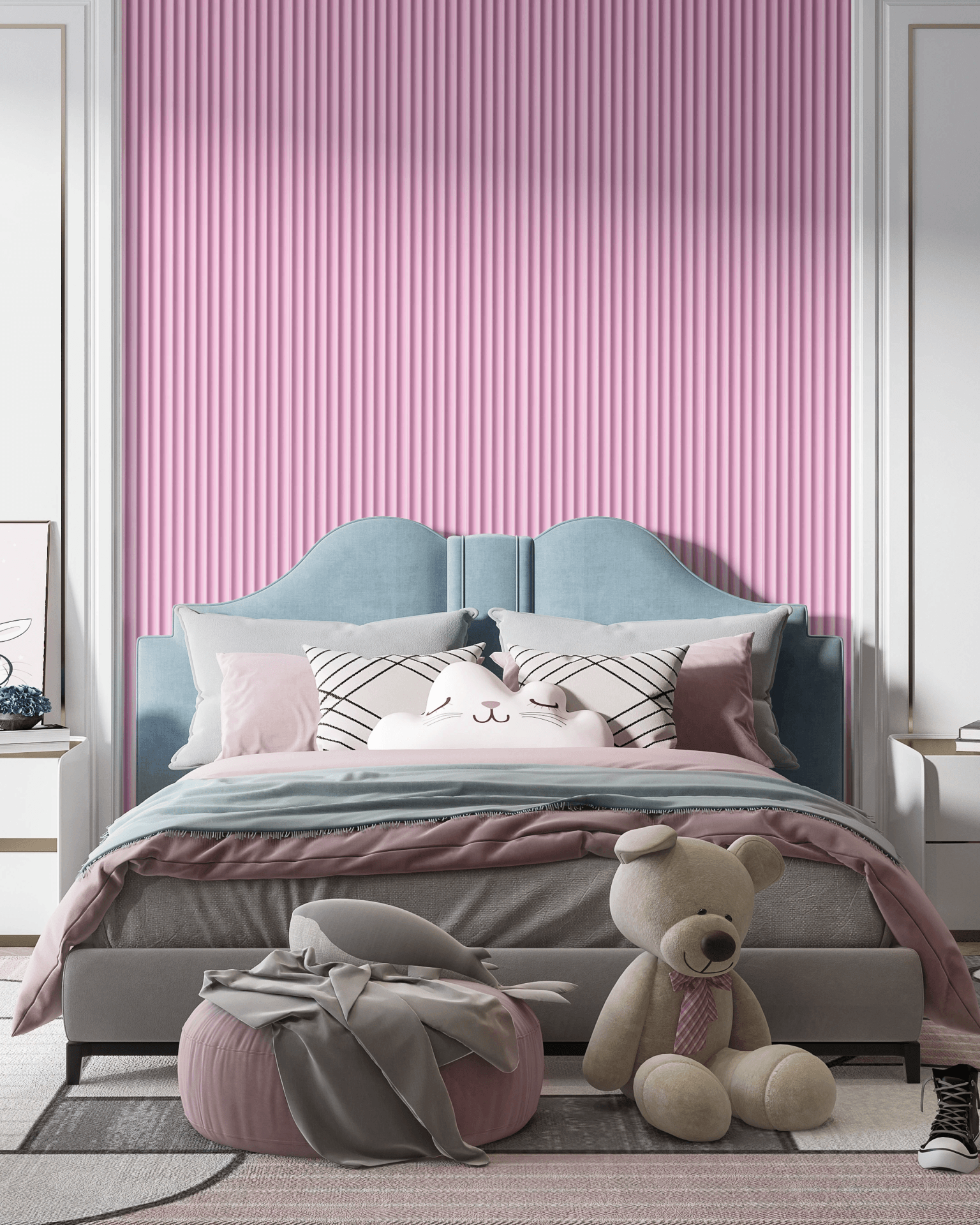 3D Panel Baby Pink primena 2
