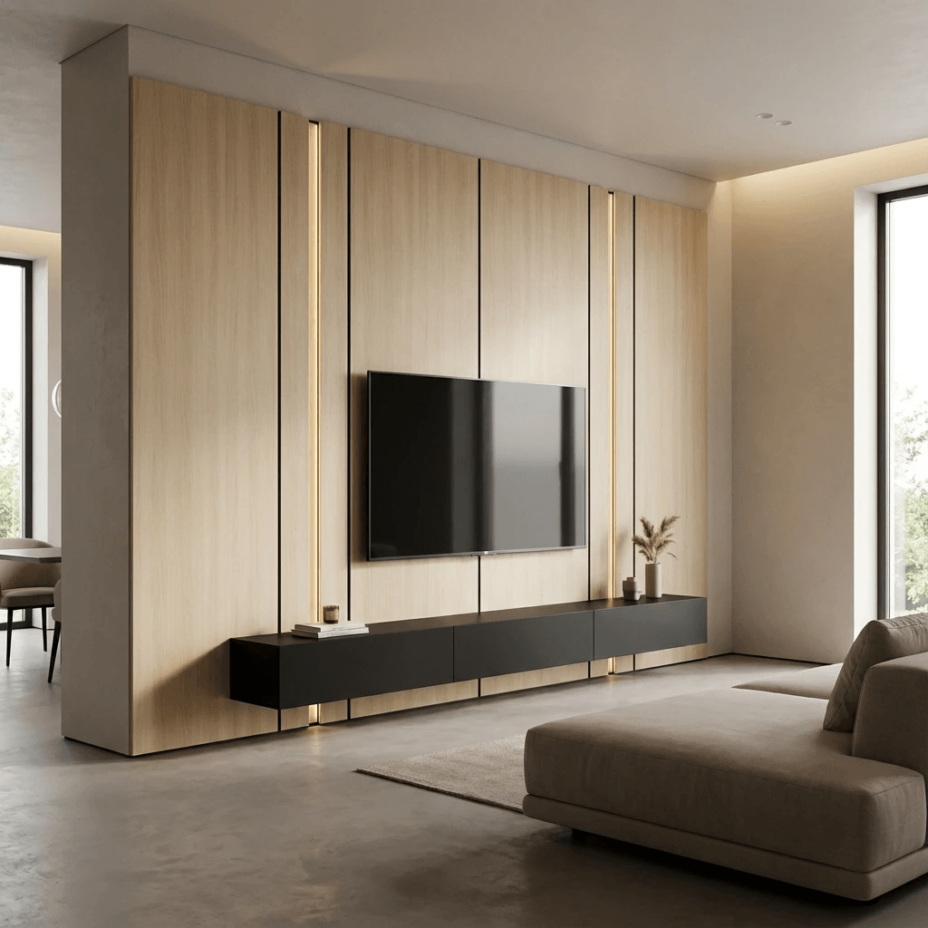 Carbon Panel Bamboo TV zid