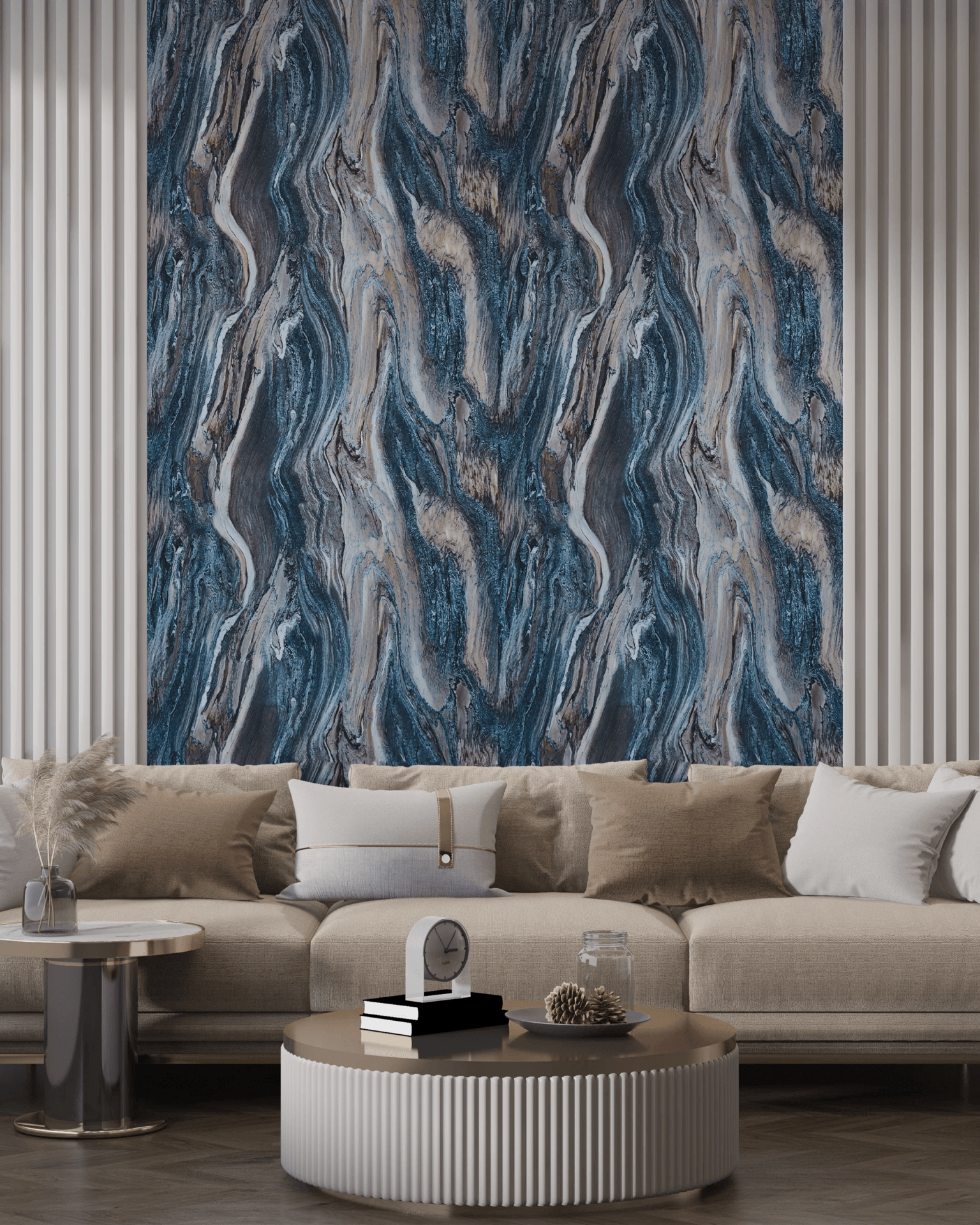 PVC Panel Blue primena