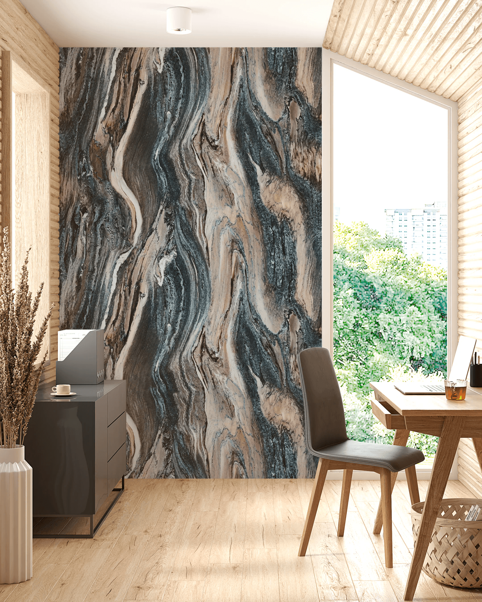 PVC Panel Blue primena 2