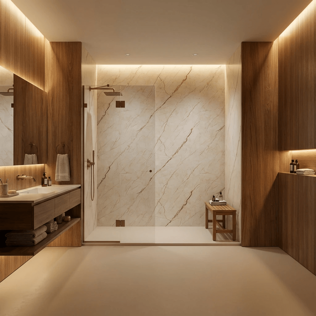 PVC Panel Cream kupatilo