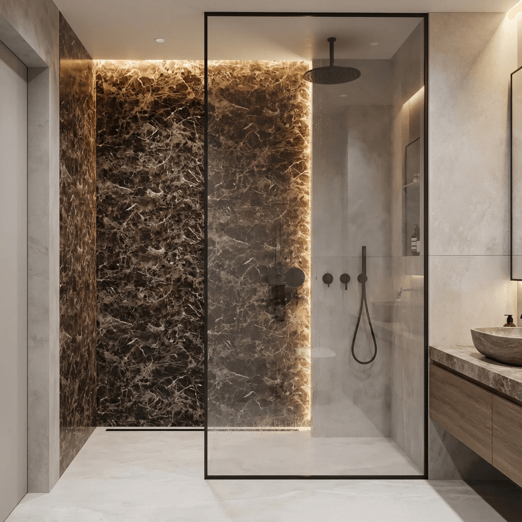 PVC Panel Emperador kupatilo