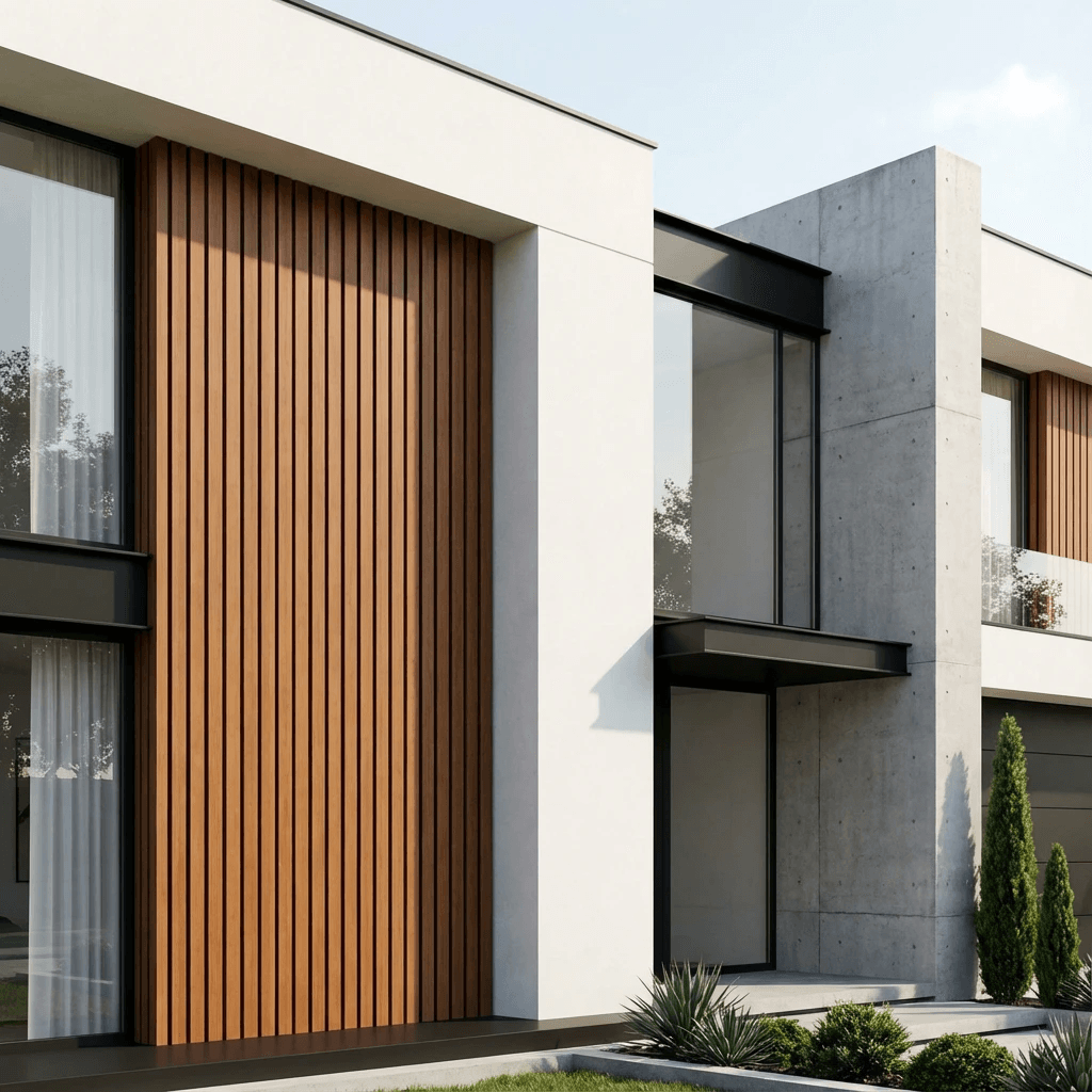 3D Outdoor - Teak, 3D Outdoor Panel – Flex Decor